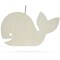Unfinished Wooden Whale Shape Cutout DIY Craft Ornament 14.5 Inches